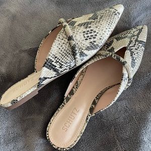 Python slip in mule shoes
